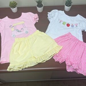4T Stitchy Fish Outfit Set Bundle